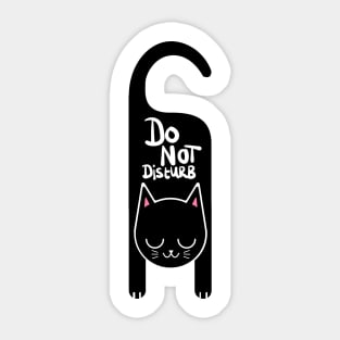 Do Not Disturb Cat Sticker